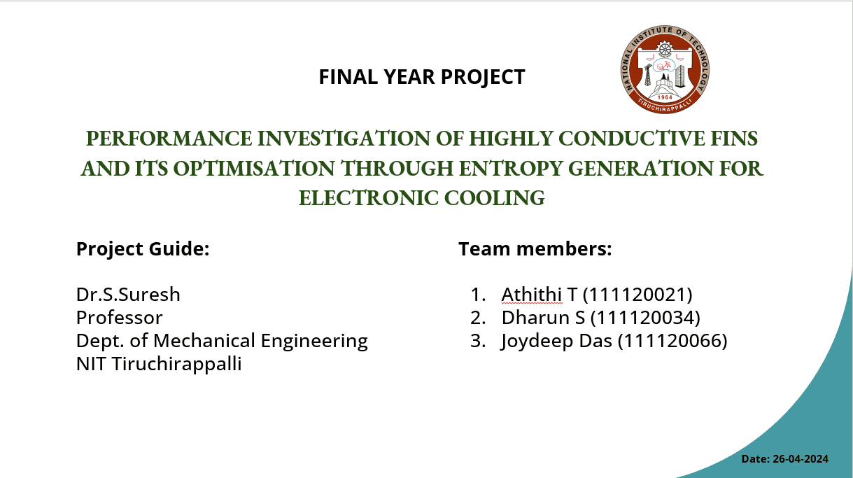 Performance Investigation of Highly Conductive fins and its Optimization 