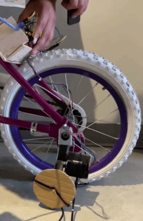 Remote-Controlled Training Wheel Bicycle