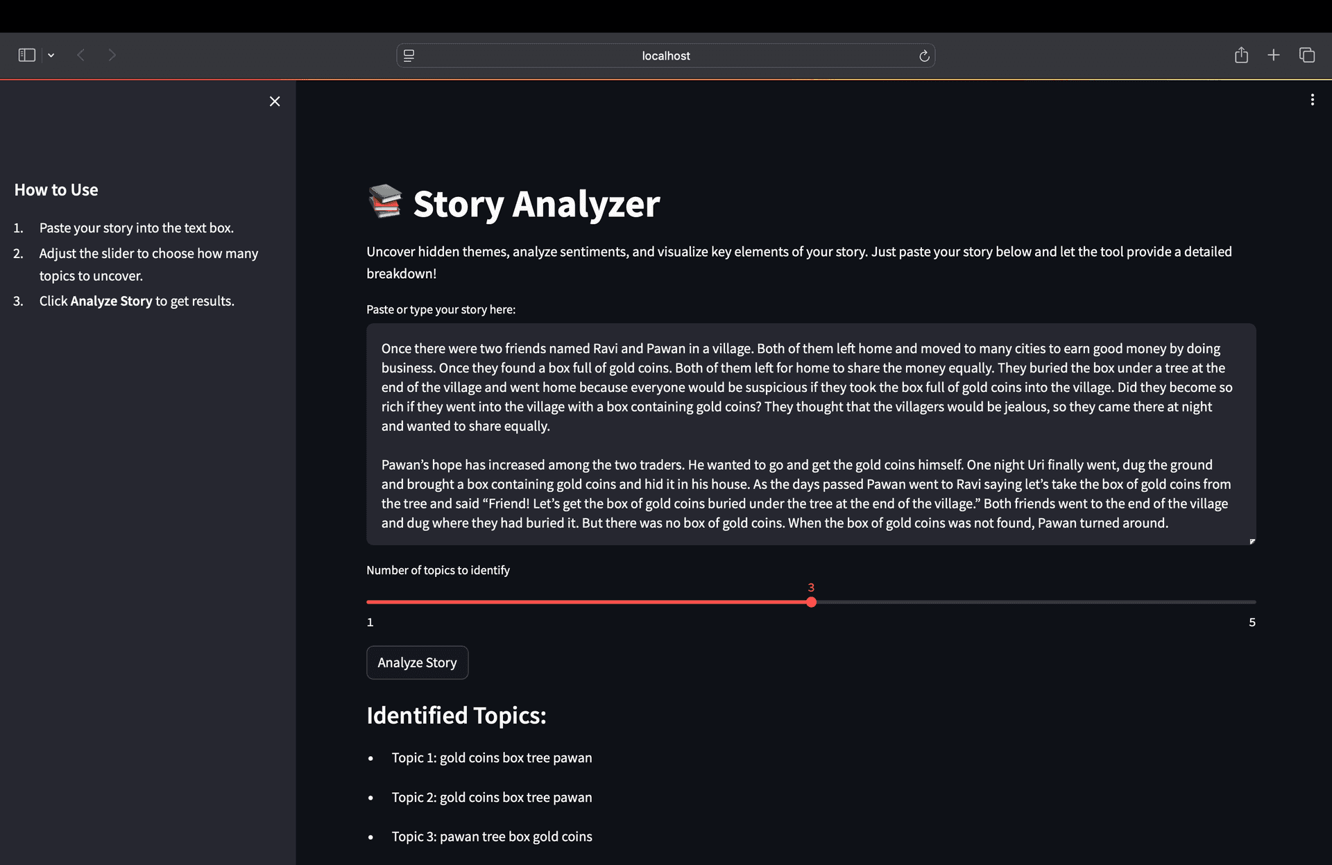 Story Analyzer