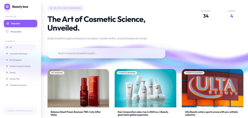 Autonomous AI Product Architecture & Agentic Workflow: The Beauty Lens
