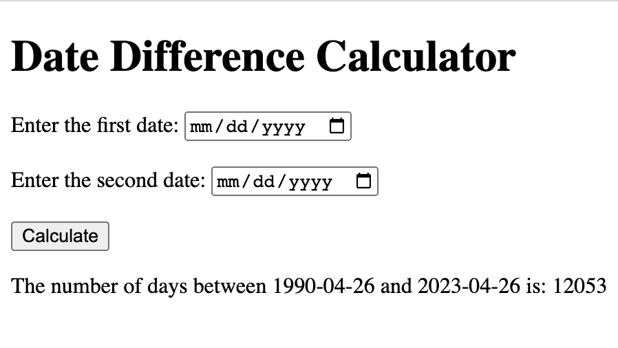 PHP App for Date Calculations