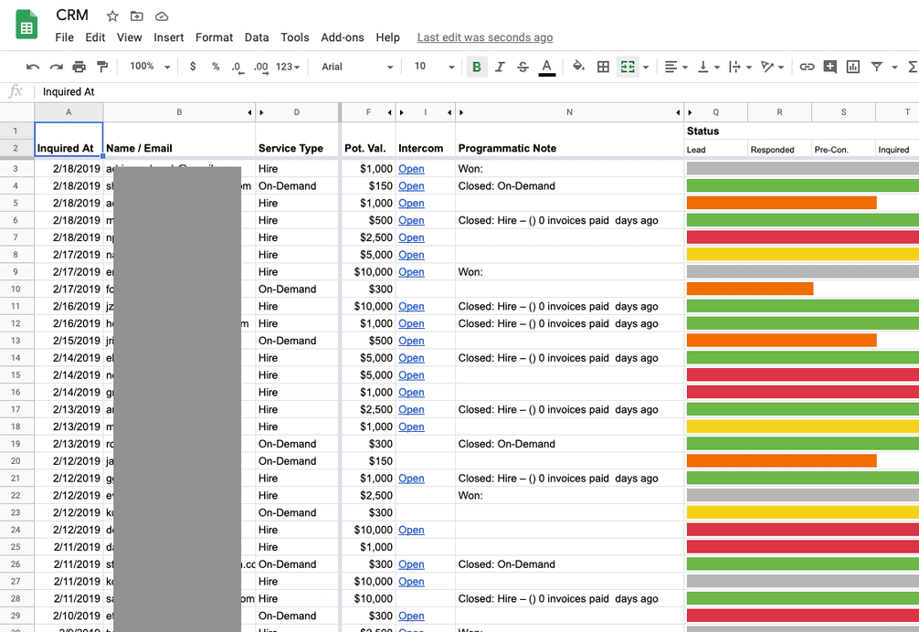 High Volume Custom CRM