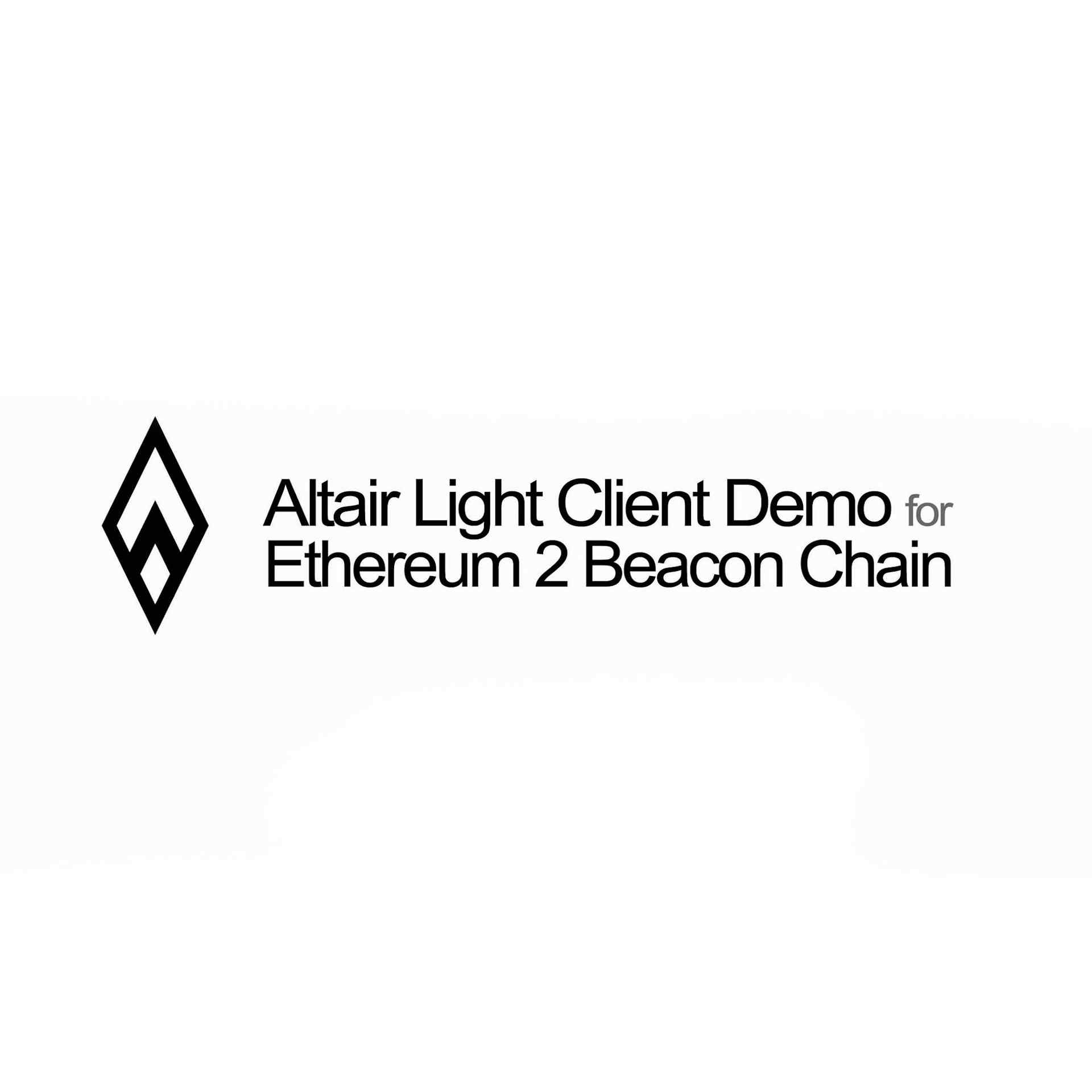 Altair - Minimal Light Client Prototype