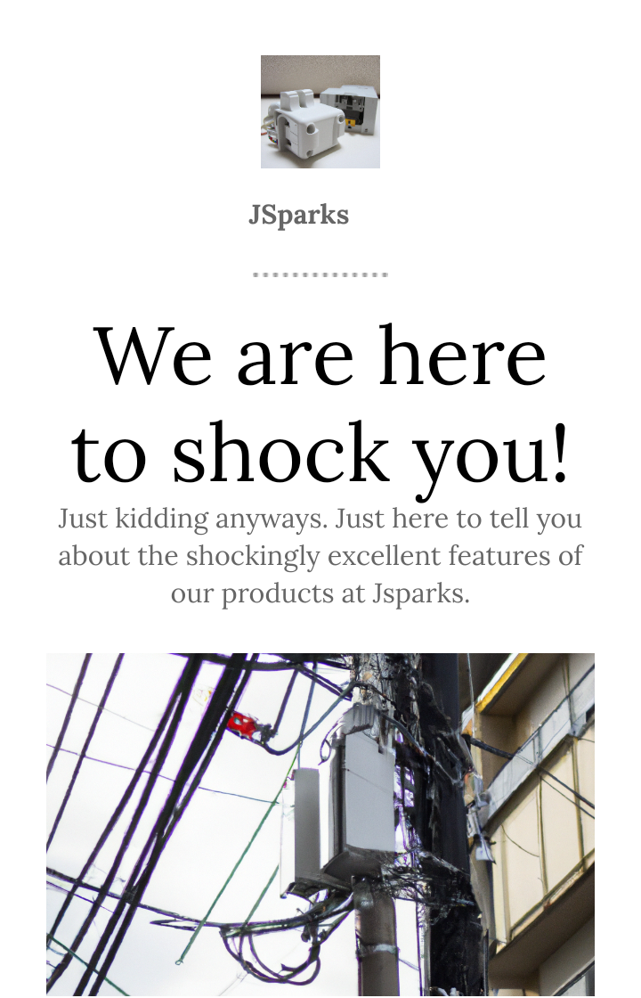 Engaging Newsletters Boost JSparks Electrics Sales