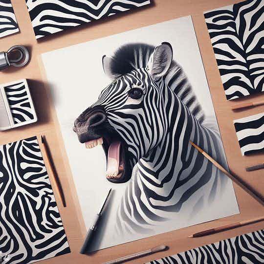 Photorealistic mood images - Zebra prints 