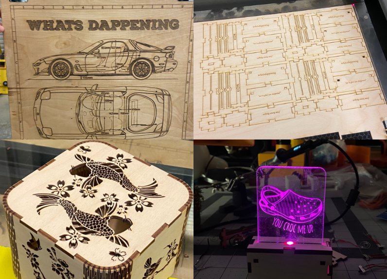 Assorted Laser Cutting Projects