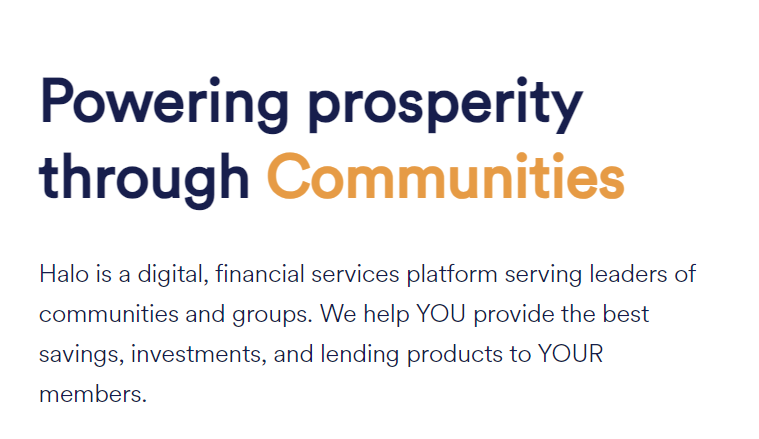 Halo Invest- Community Based Banking and Investments 