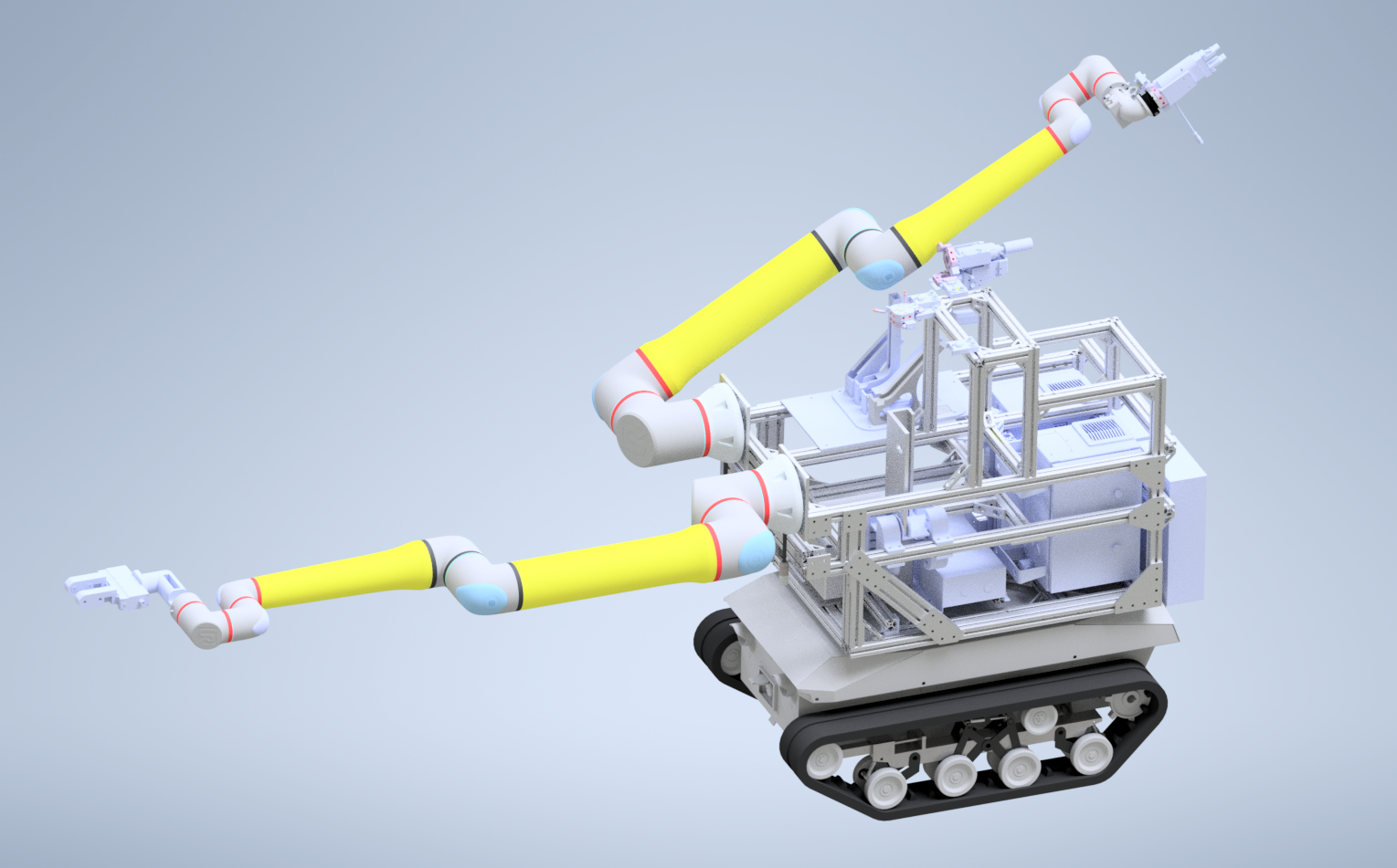 Construction Robot Stability Outrigger Simulation