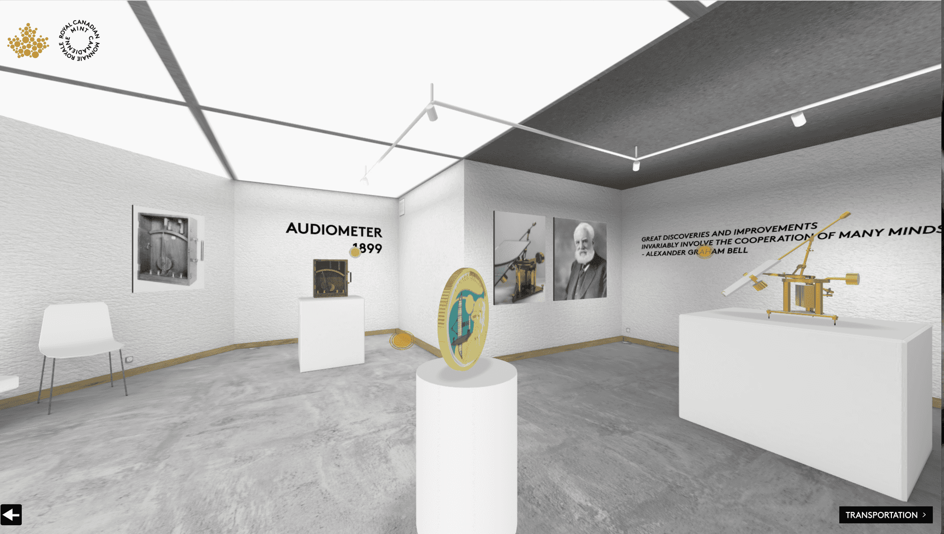 The Royal Canadian Mint | Virtual Museum | WebXR