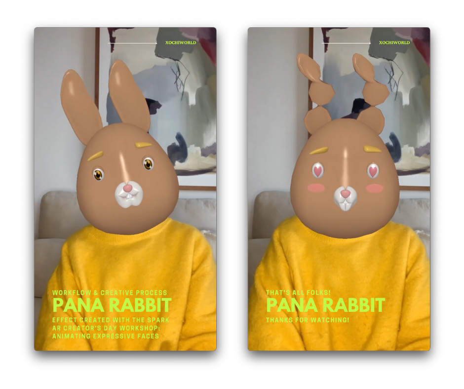 Pana Rabbit | AR Character | Spark AR Studio