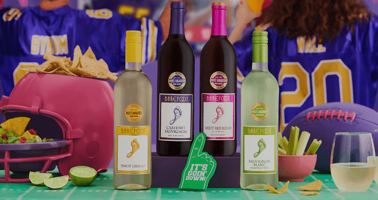 Gallo Wine (Barefoot) x NFL 2023 Partnership