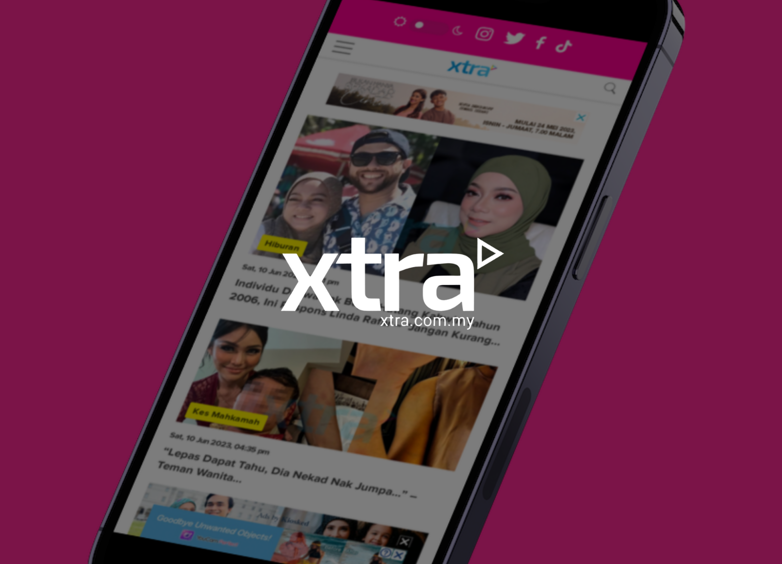 Xtra: Immersive Entertainment News Hub for the Next Generation for tonton