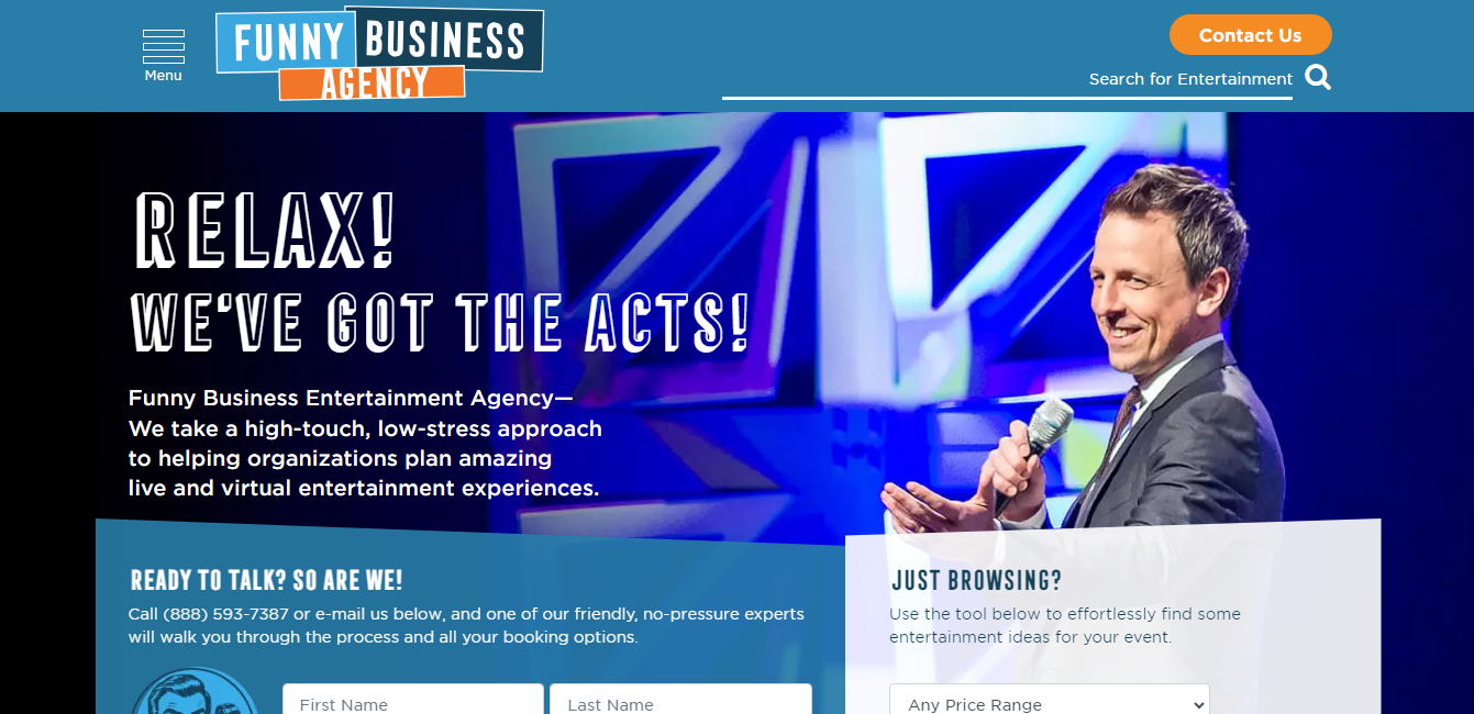Boosting Online Presence for Comedy Booking Agency