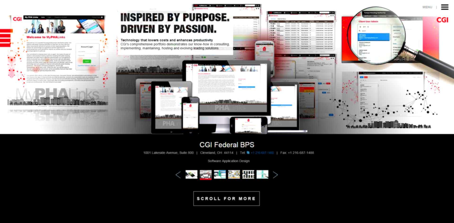 CGI's Business Process Services (BPS) - Website Design