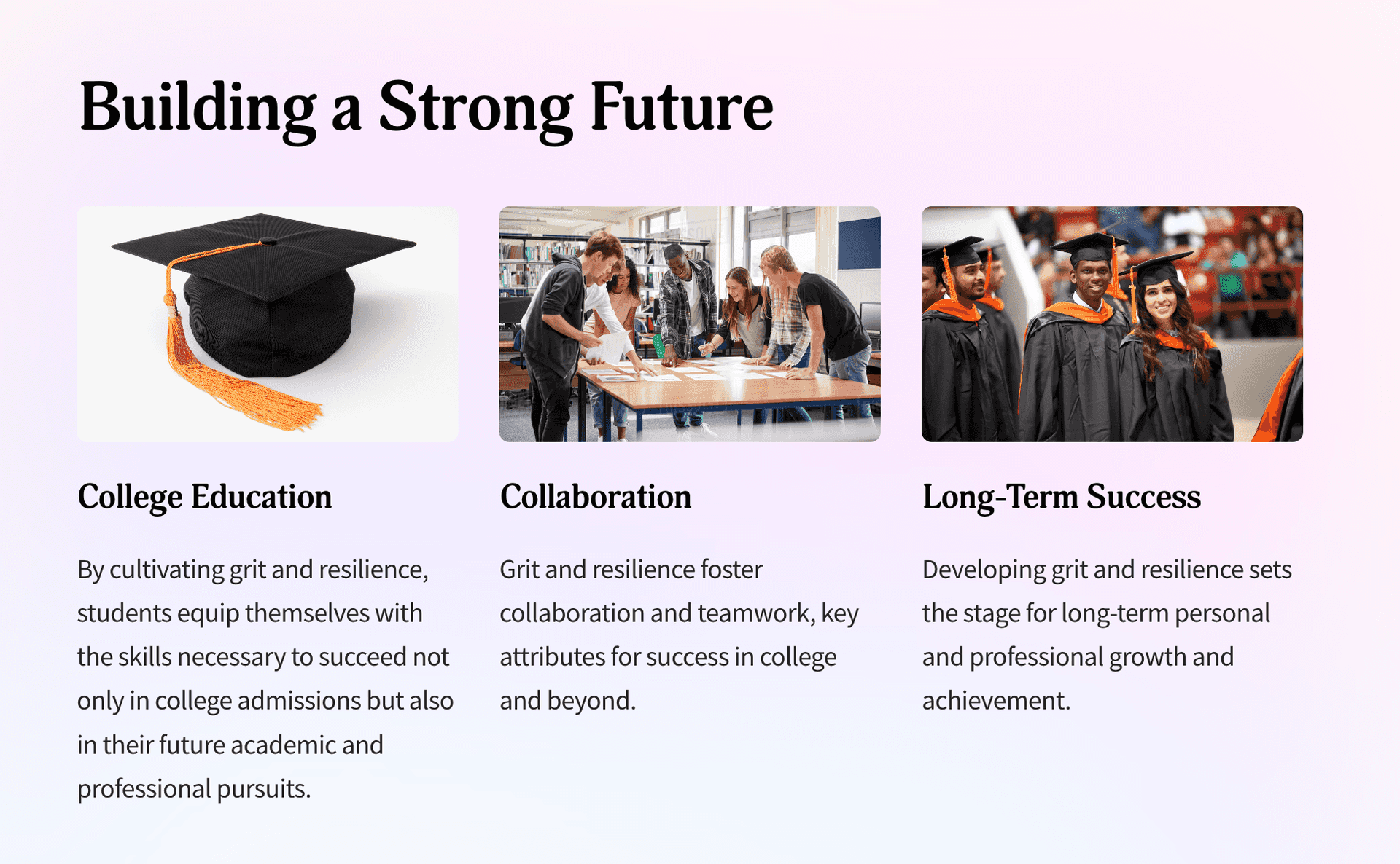 Bridging Skill Gap with Non-Cognitive Lesson Materials